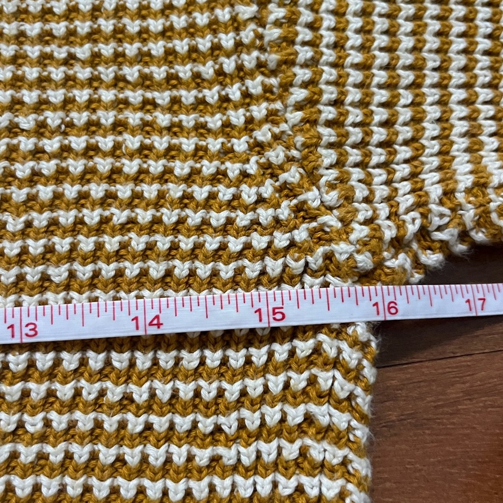 Fin & Vince Kids’ Yellow and White Knit 100% Organic Cotton Sweater - Picture 4 of 8